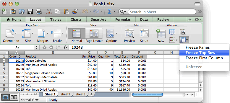 Excel For Mac 2011 Select A Column And Row Automatically